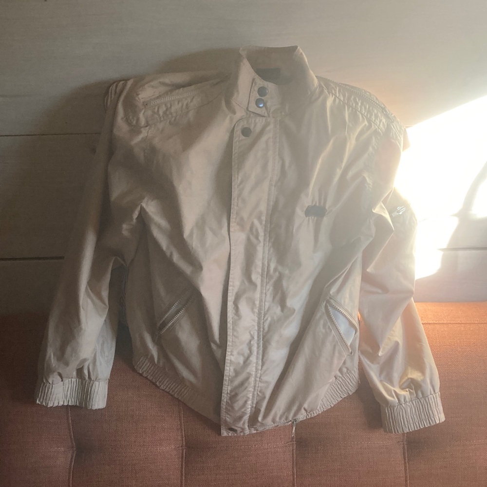 Men's Classic Beige Windbreaker nylon